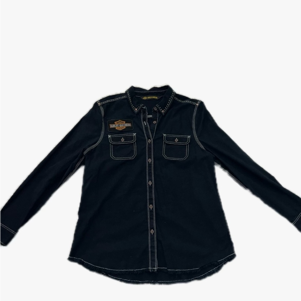 Harley-Davidson Black Button Down Shirt